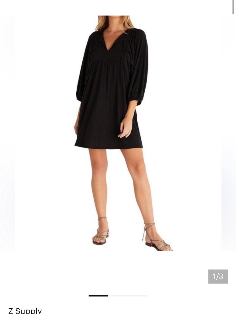 Z Supply Ventura Mini Dress. Size small. Never worn